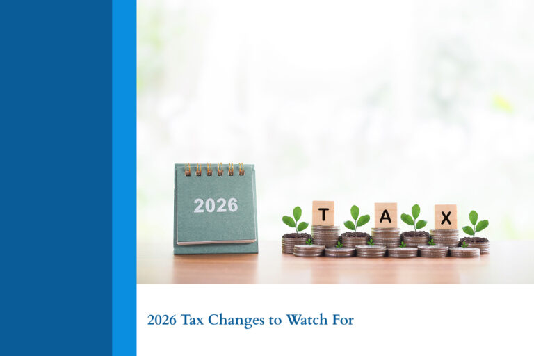 A shot of a 2026 calendar with the word 'tax' next to it.
